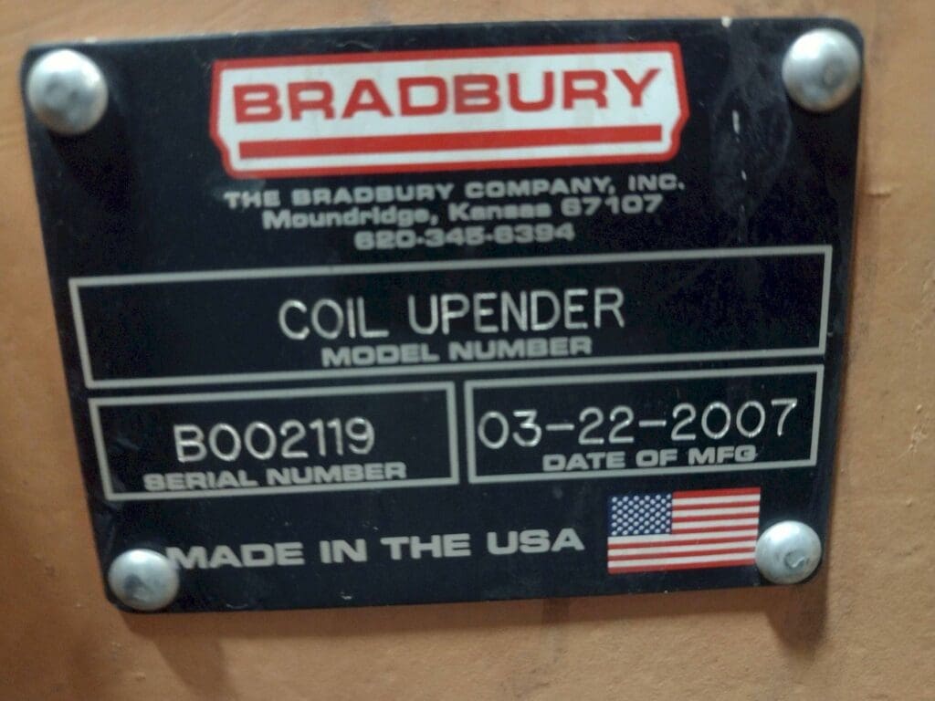 Bradbury B002119 Slitter/ Upender, photo 13 of 13