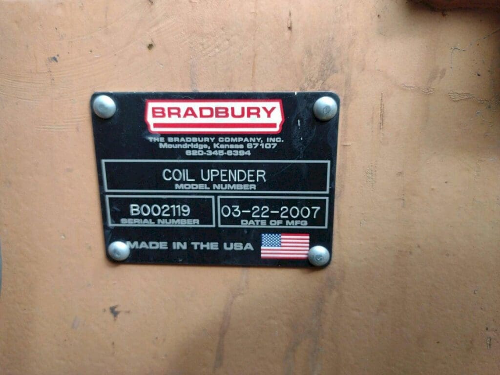 Bradbury B002119 Slitter/ Upender, photo 12 of 13