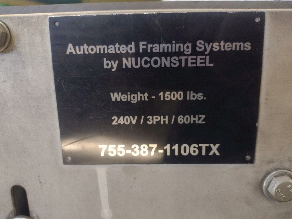 NuconSteel 755 Roll Former, photo 22 of 22