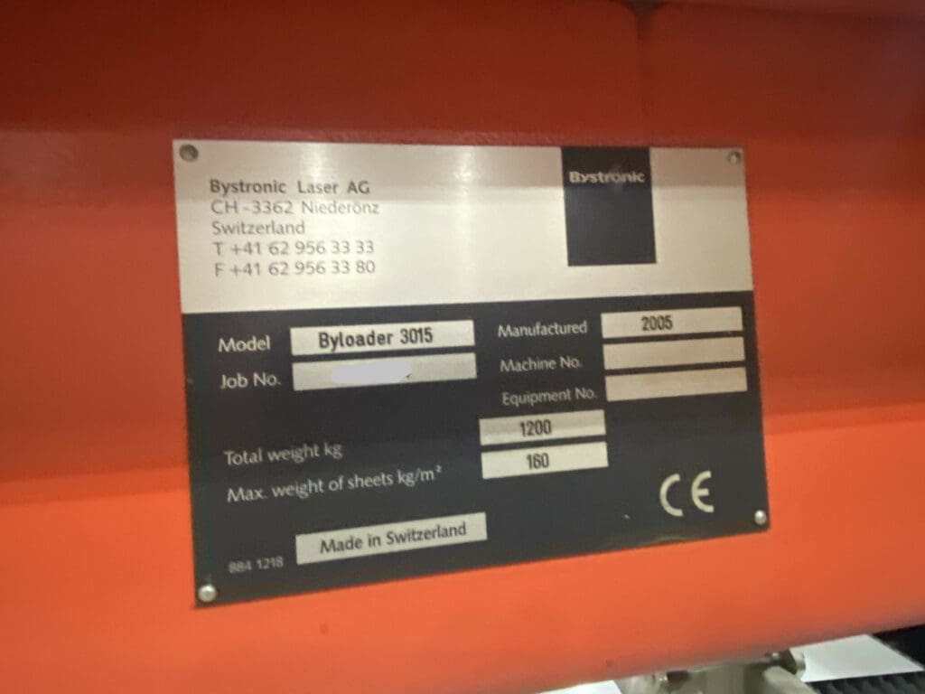 2005 Bystronic Bystar 3015 Laser, photo 10 of 11