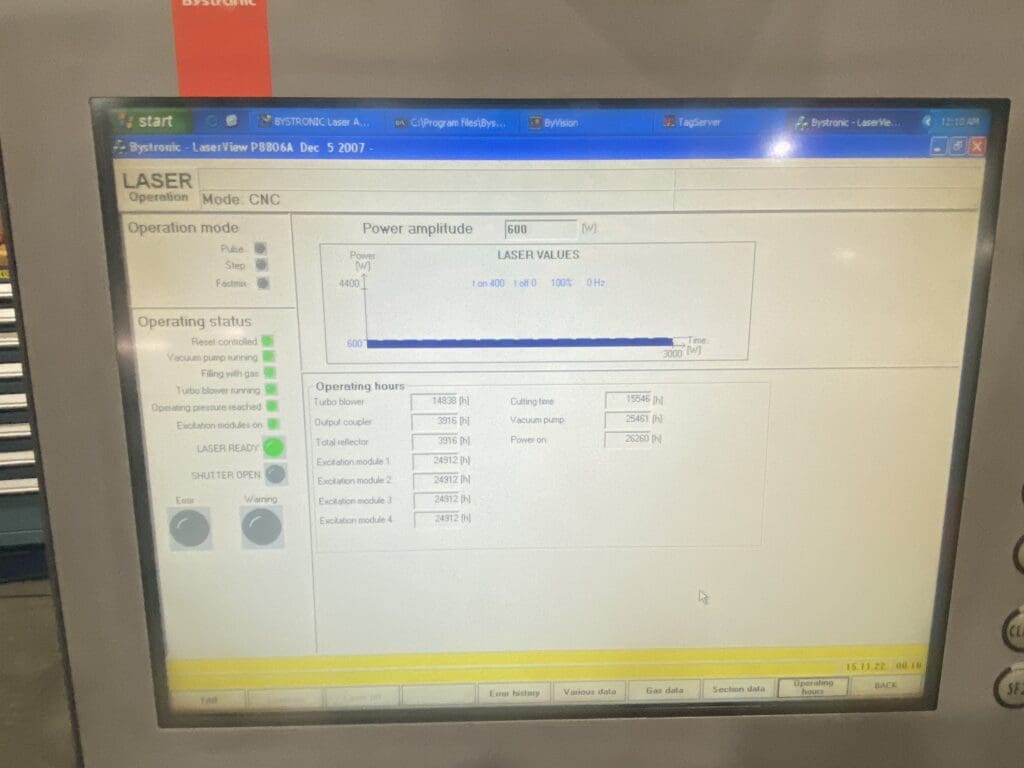 2005 Bystronic Bystar 3015 Laser, photo 7 of 11