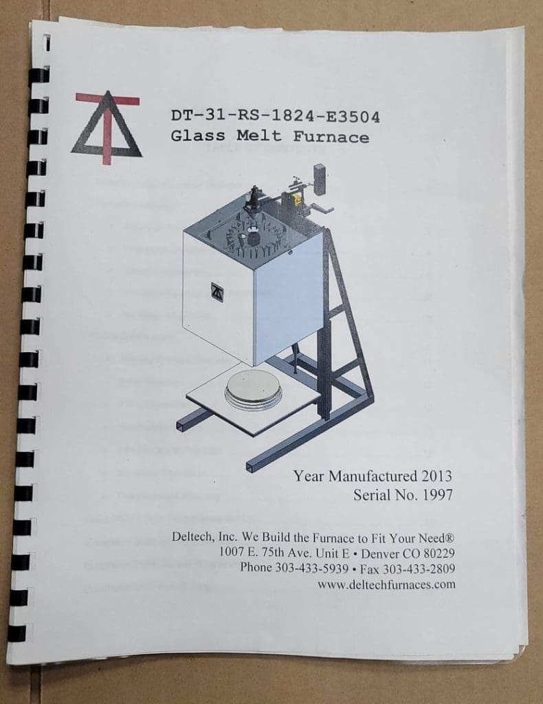 Used Deltech DT 31-RS Furnace For Sale