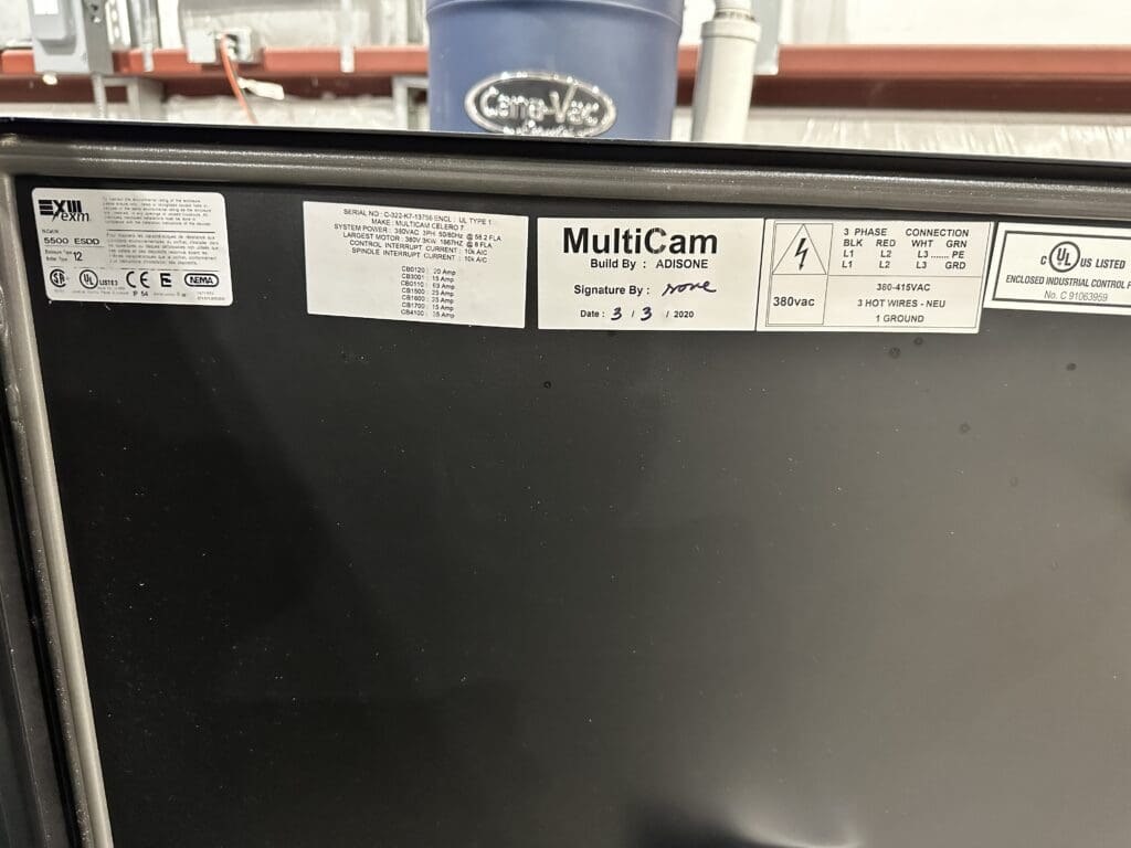 Used Multicam Celero 7322 CNC Router For Sale
