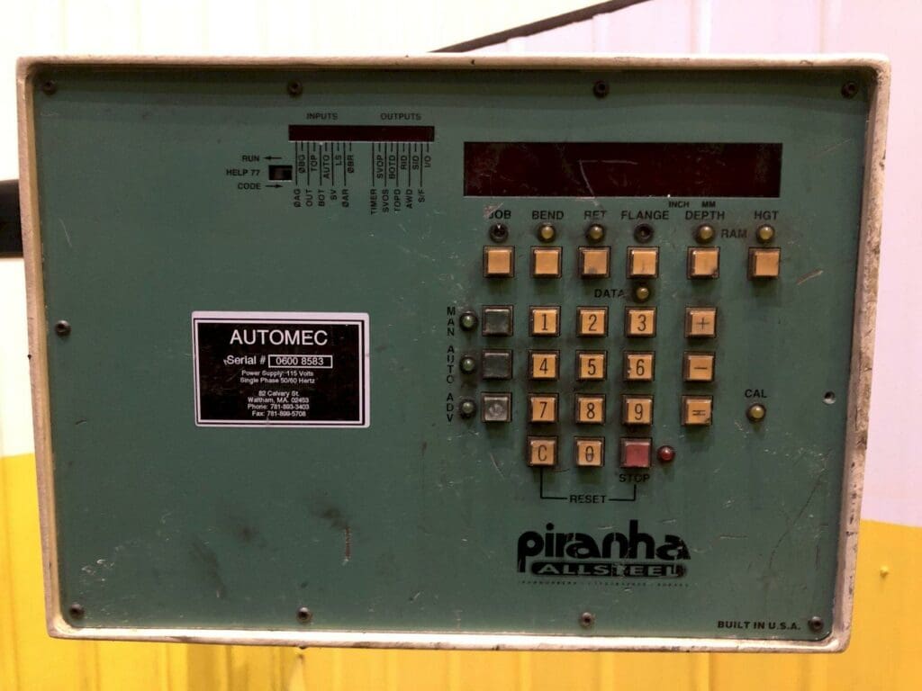 Used Piranha 9510 Press Brake For Sale