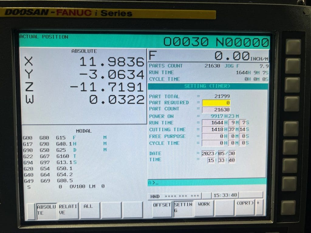 Used Doosan DMP 500/2SP CNC Vertical Machining Center For Sale