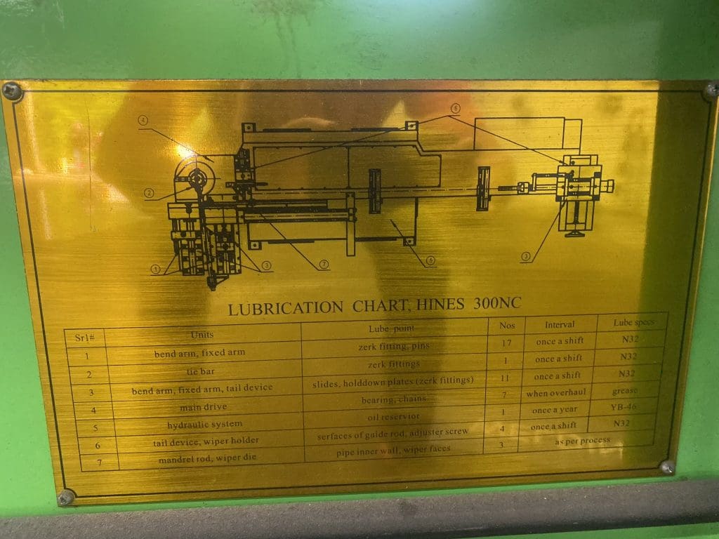 2014 Hines 300 NC Tube/ Pipe Bender, photo 20 of 21
