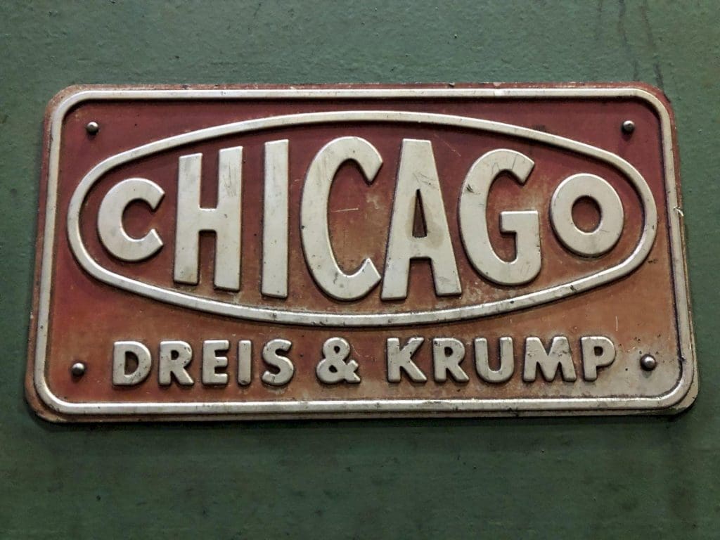 Used Chicago Dreis and Krump 68-L Mechanical Press Brake For Sale