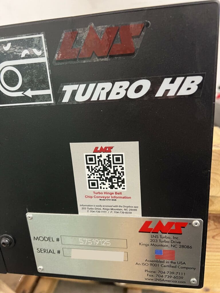 2020 LNS DMP 500 Chip Conveyor, photo 2 of 2