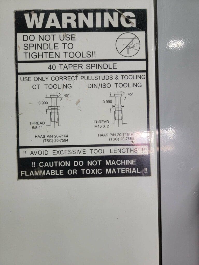 2000 Haas Mini Mill CNC Vertical Machining Center, photo 6 of 7