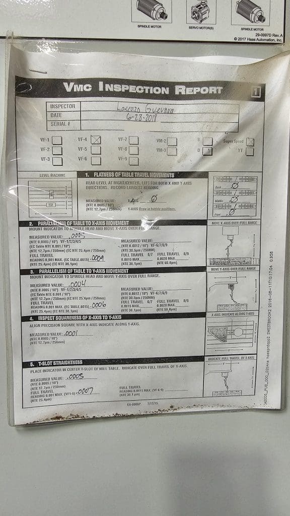 2018 Haas VF-4SS CNC Vertical Machining Center, photo 7 of 8