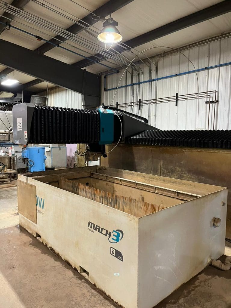 Used Flow Mach 3 2513b CNC Waterjet For Sale
