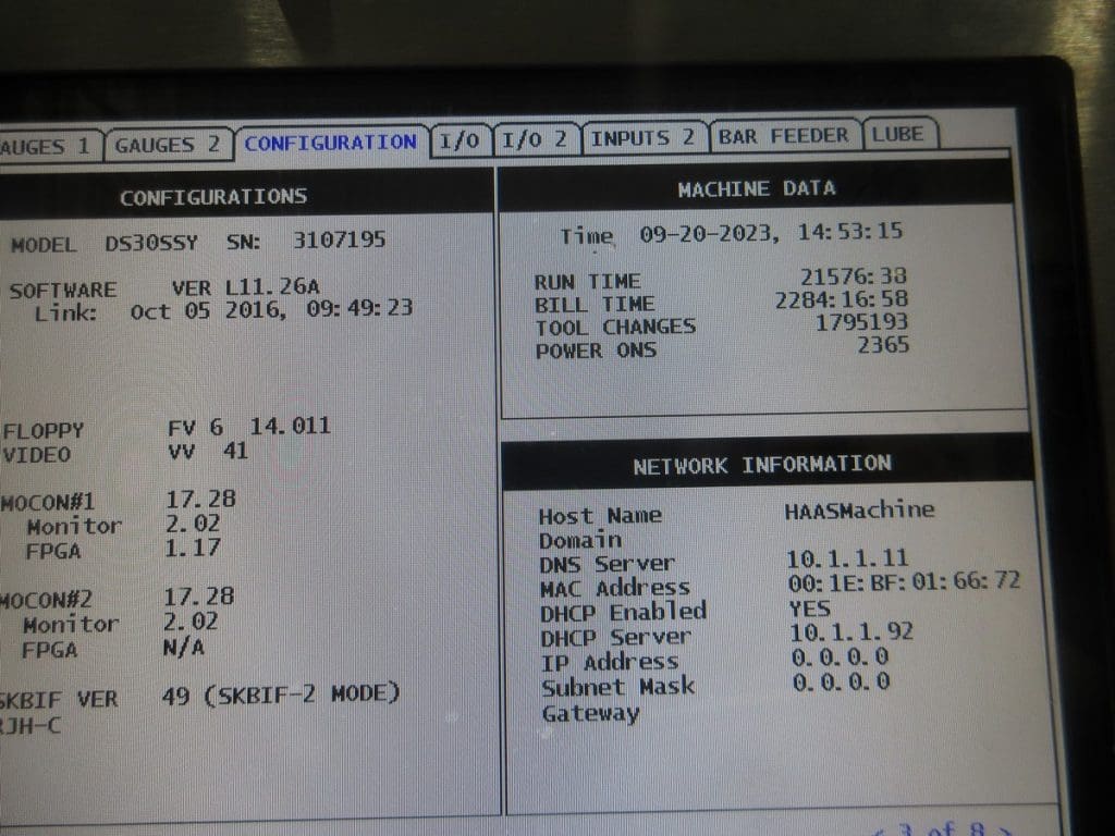 Used Haas DS-30SSY CNC Lathe For Sale