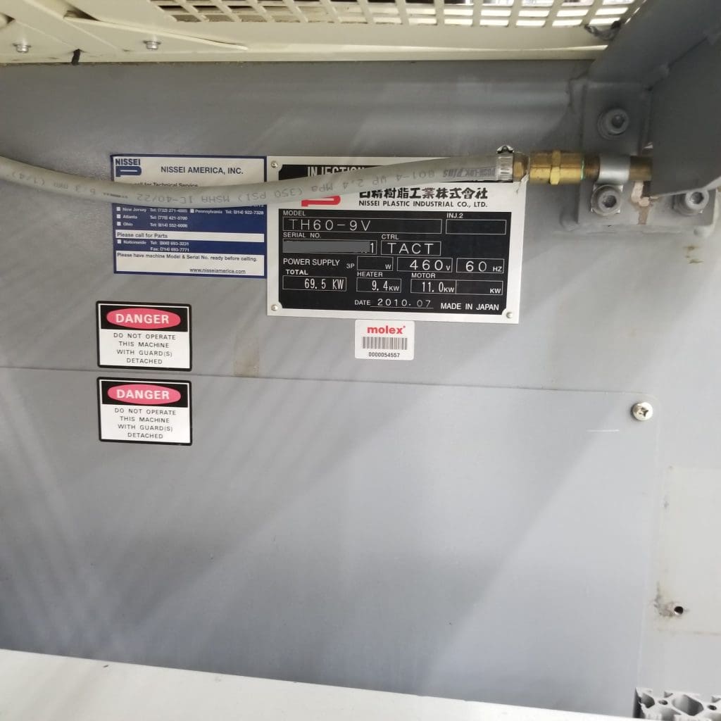 Used Nissei TH60-9V Injection Molding Machine For Sale