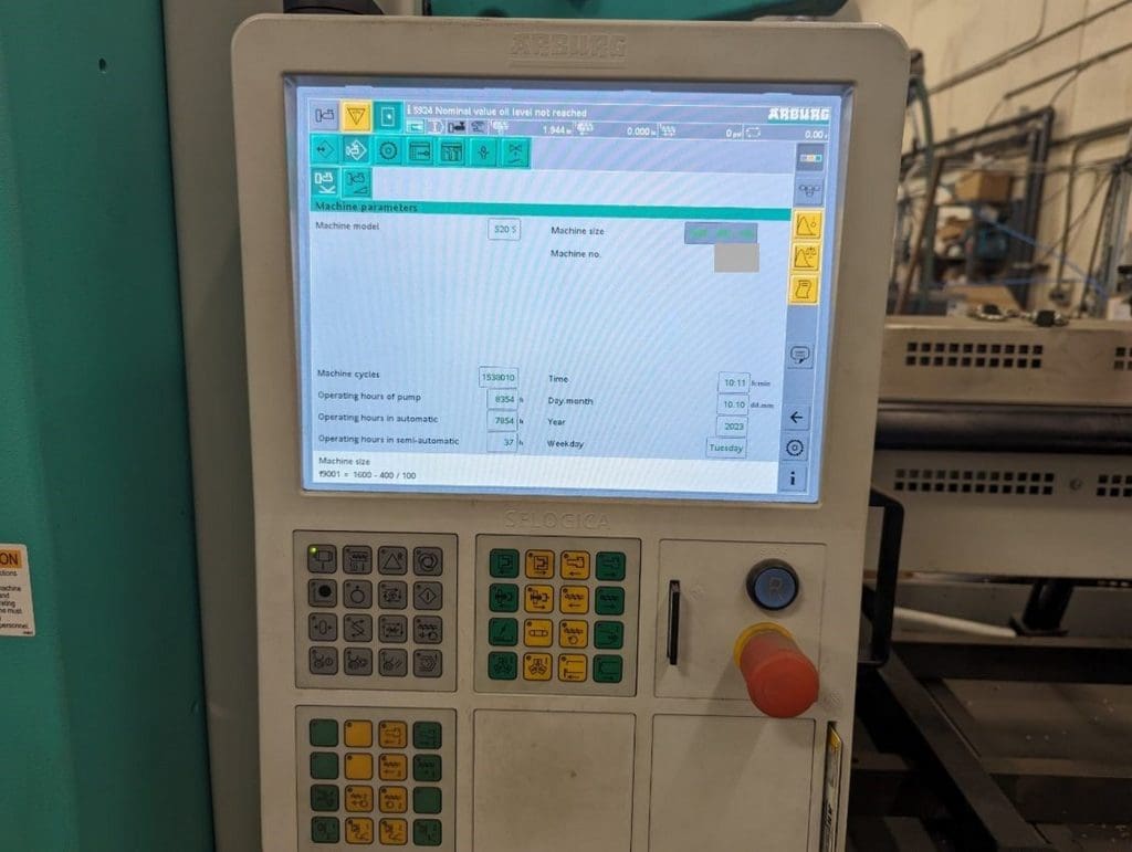 Used Arburg 520S 1600-400/100 Injection Molding Machine For Sale