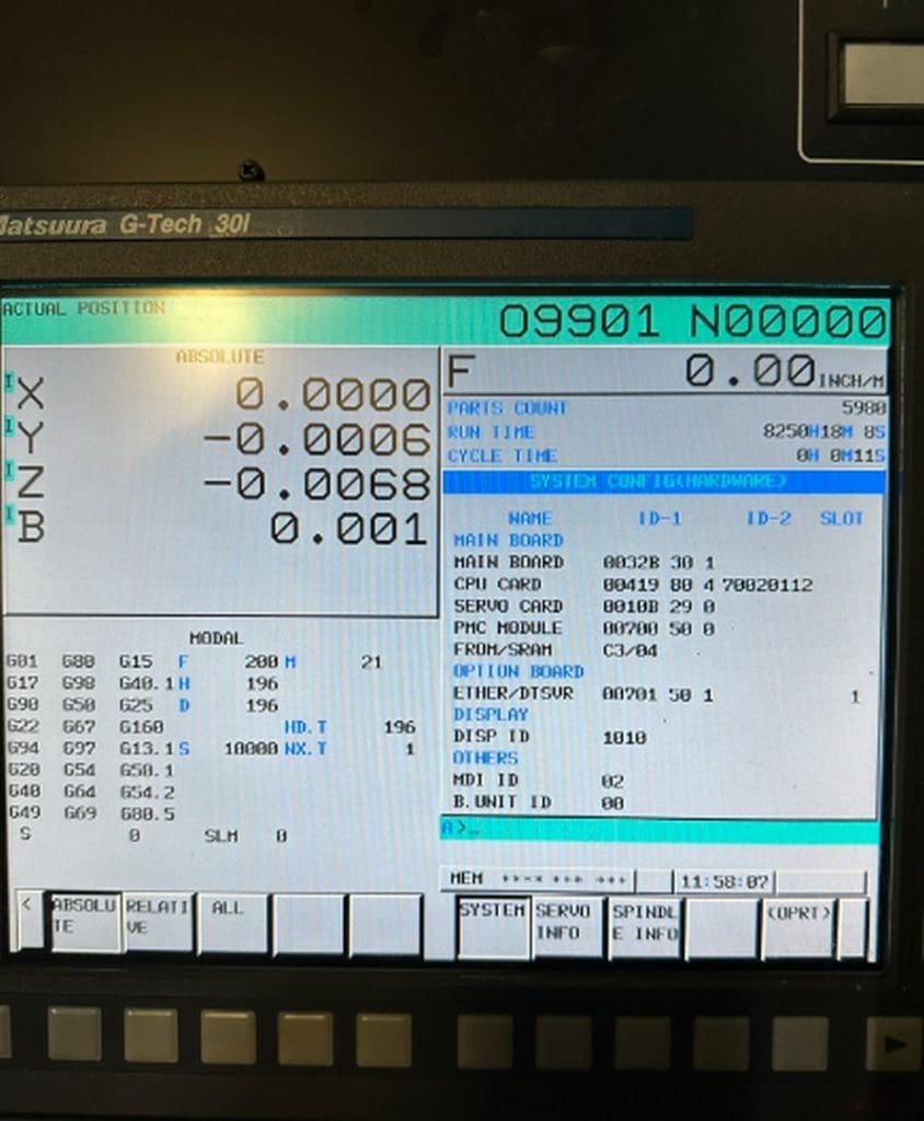 Used Matsuura H.Plus 405 CNC Horizontal Machining Center for Sale