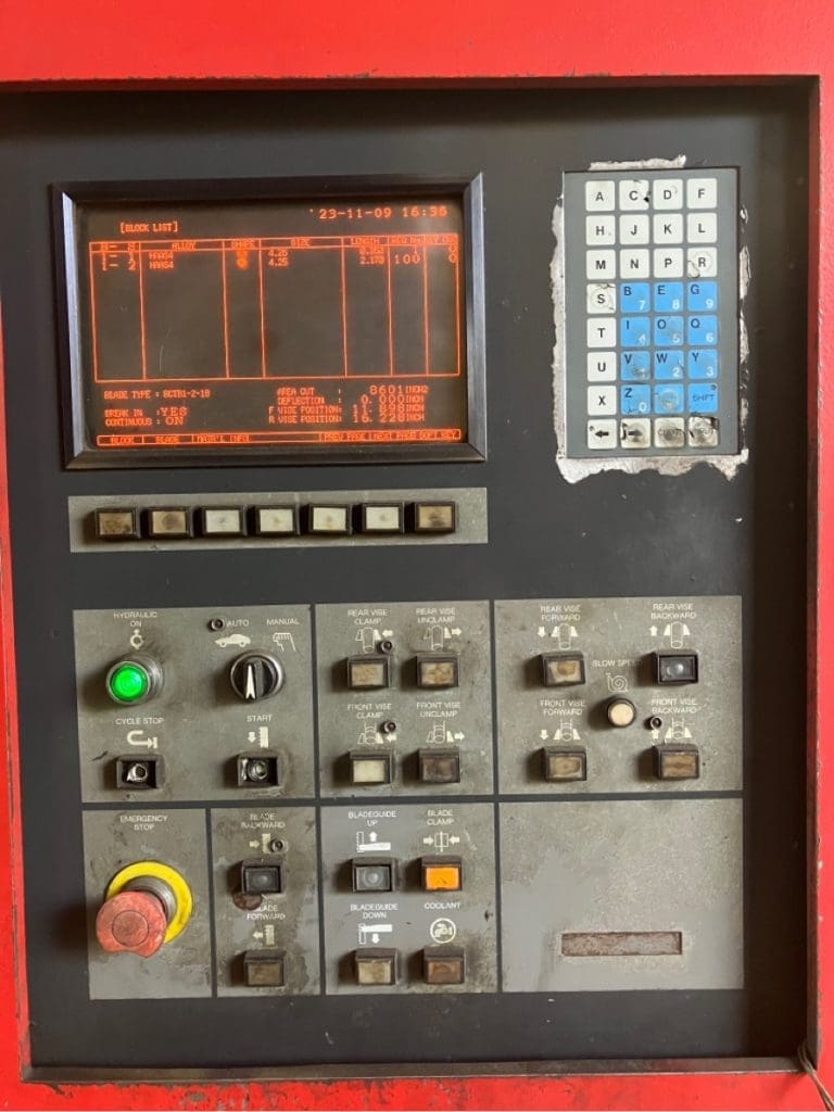Used Amada CTB400 Vertical Bandsaw For Sale