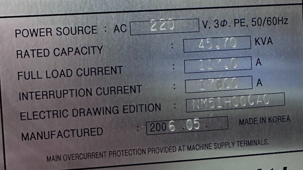 Used Daewoo DMV 3016L CNC Vertical Machining Center For Sale