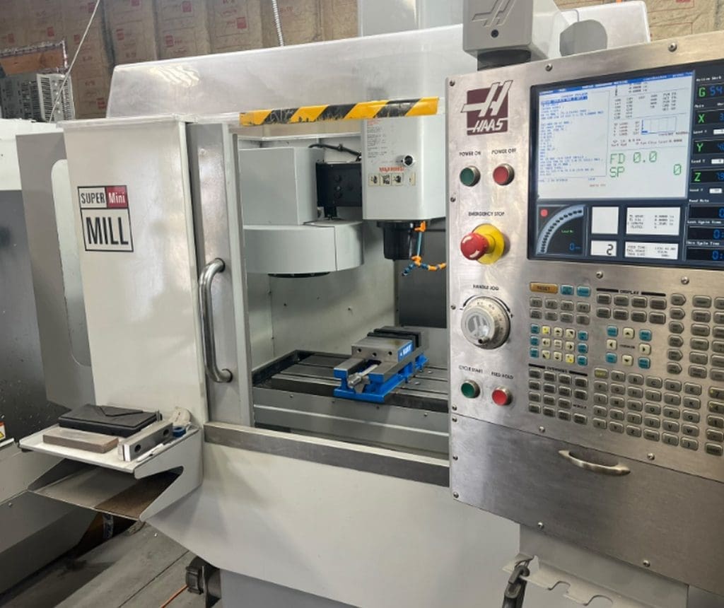 2008 Haas Super Mini Mill CNC Vertical Machining Center, photo 2 of 9