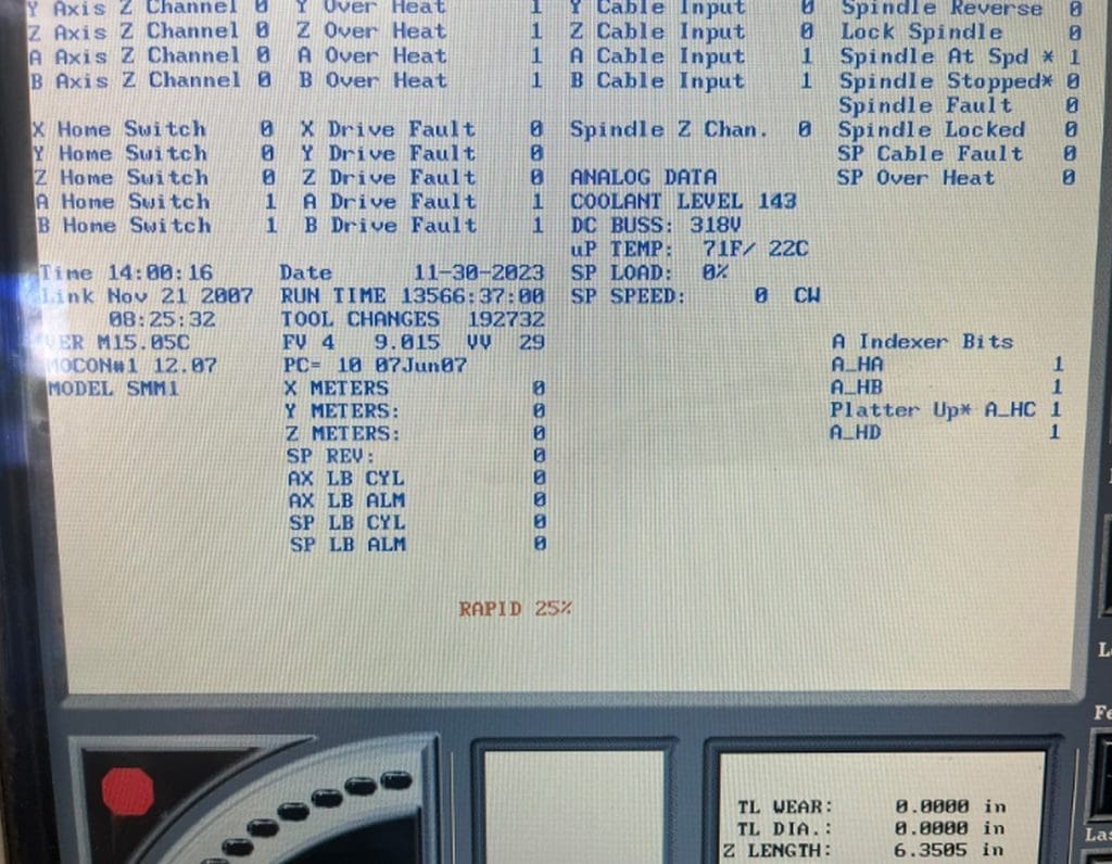 2008 Haas Super Mini Mill CNC Vertical Machining Center, photo 5 of 9