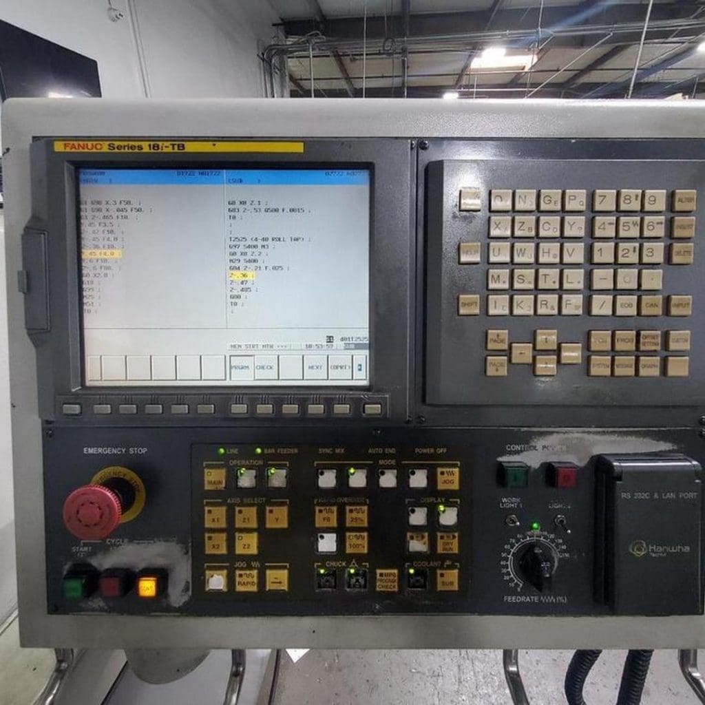Used Hanwha XD20H CNC Swiss Lathe For Sale