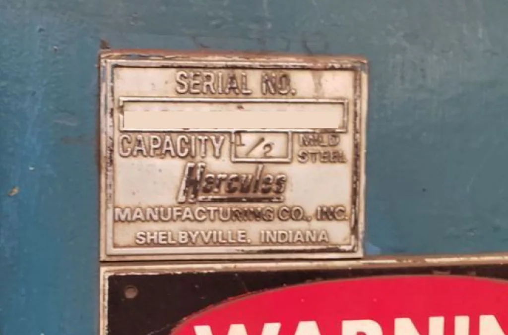 Hercules 1/2″ Shear, photo 3 of 3
