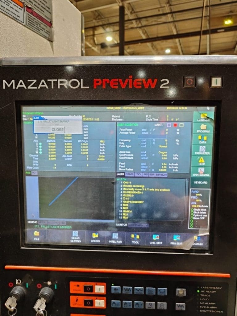 2013 Mazak Optiplex 3015 Laser, photo 3 of 8