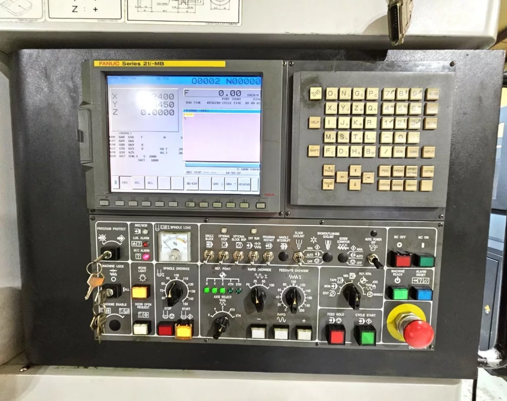 2008 Doosan VC-500APC CNC Vertical Machining Center, photo 7 of 10