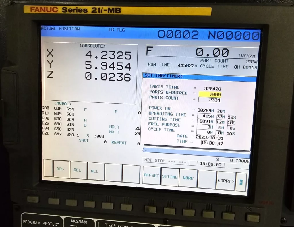 2008 Doosan VC-500APC CNC Vertical Machining Center, photo 8 of 10
