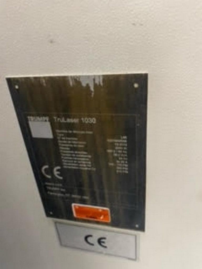 Used Trumpf TruLaser 1030 CNC Laser For Sale