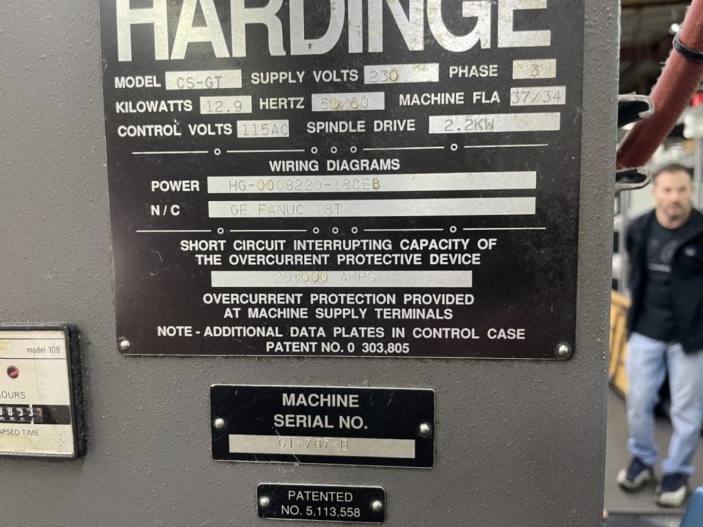 Used Hardinge GT27-1 CNC Lath For Sale