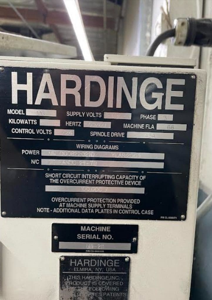 Used Hardinge GT27-1 CNC Lath For Sale