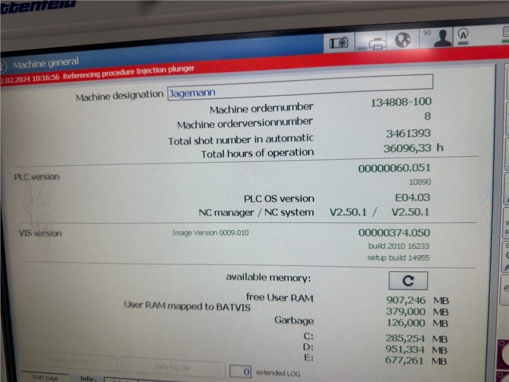 Used Battenfeld Ecopower 110/350 Injection Molding Machine for Sale