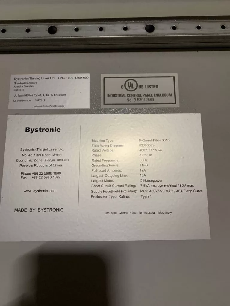 2019 Bystronic BySmart Fiber 3015 Laser, photo 8 of 9