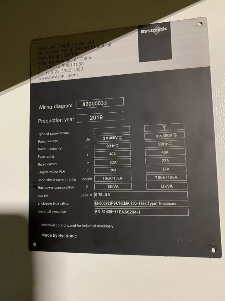 2019 Bystronic BySmart Fiber 3015 Laser, photo 9 of 9