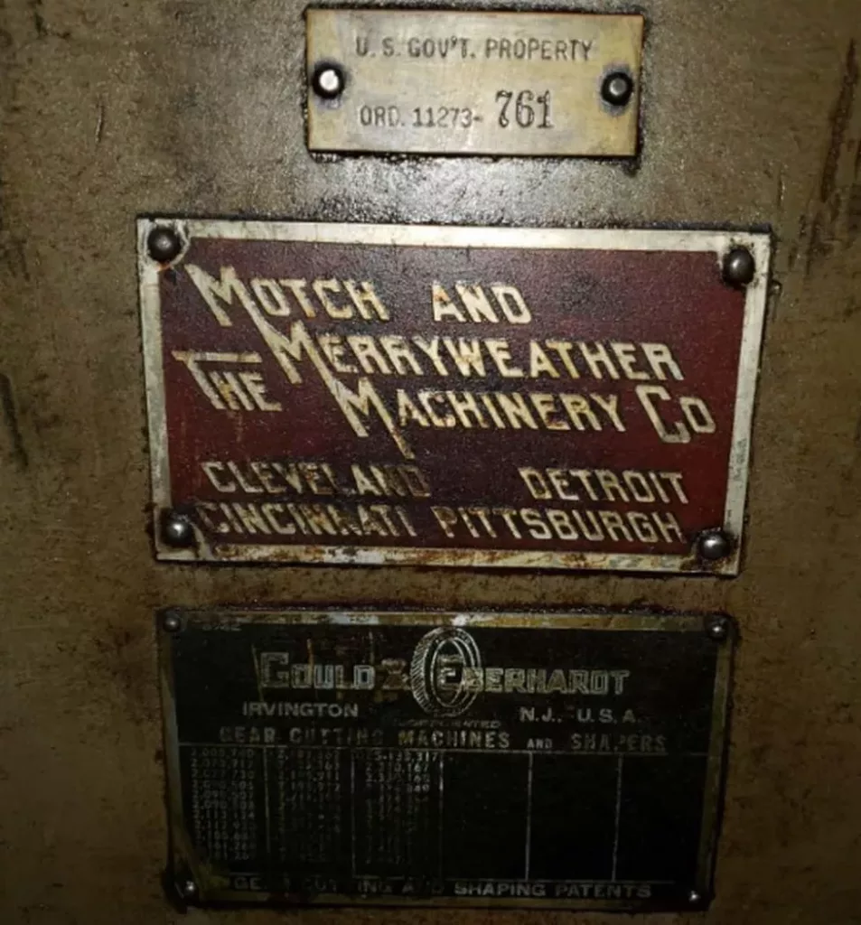Gould & Eberhardt 36HS Gear Machinery, photo 6 of 6