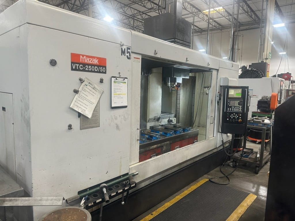 Used Mazak VTC-250D/50 CNC Vertical Machining Center For Sale