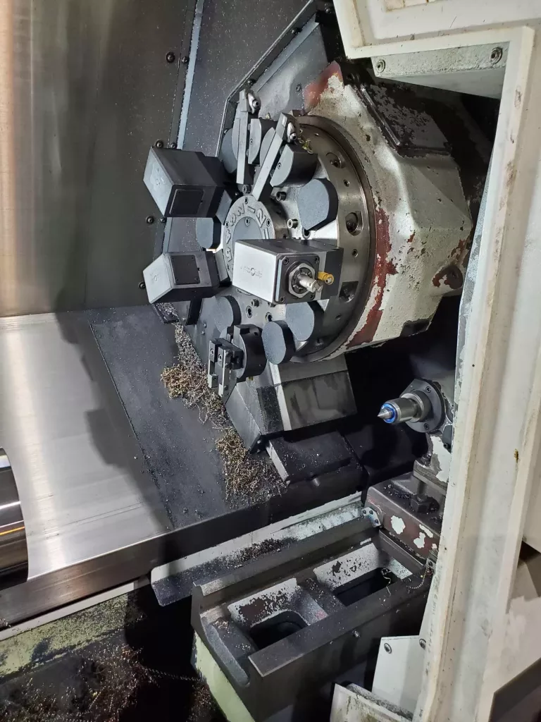 Used Okuma Genos L200E-M-e CNC Lathe For Sale