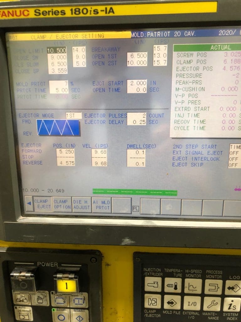 Used Cincinnati Milacron a-300iA Injection Molding Machine For Sale