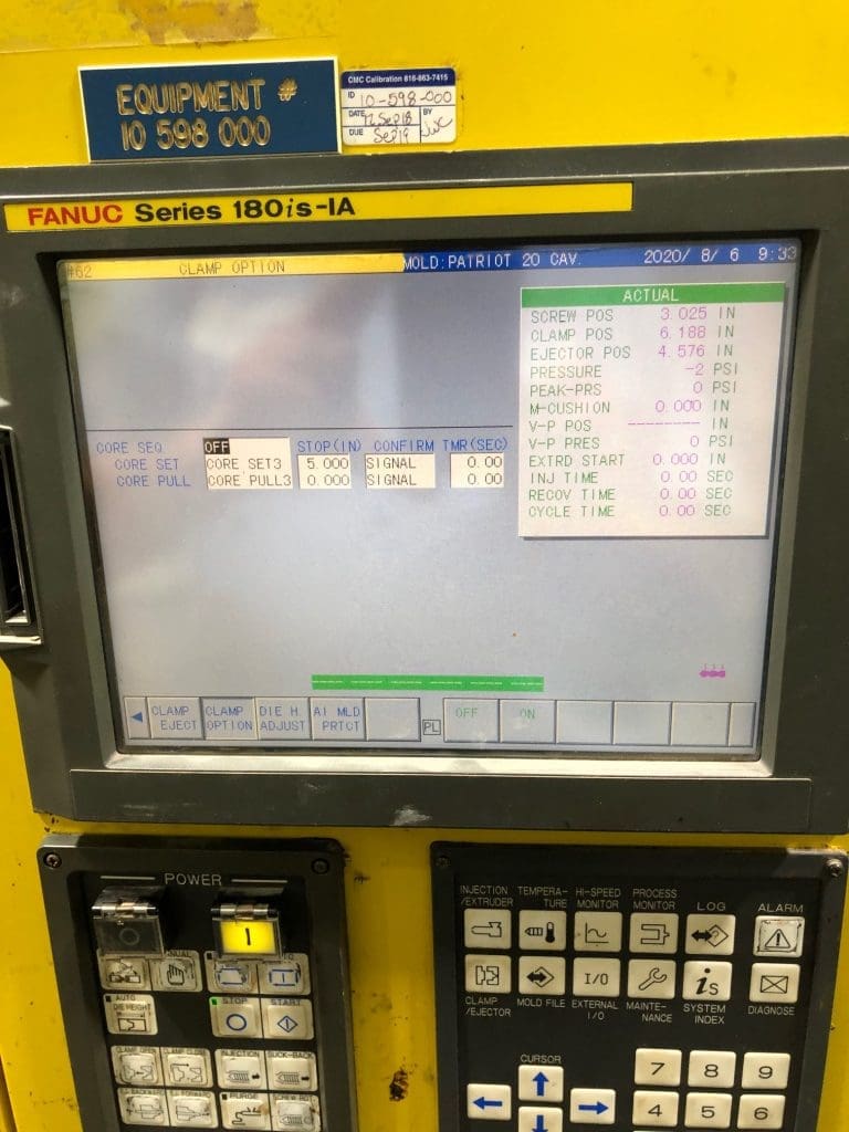Used Cincinnati Milacron a-300iA Injection Molding Machine For Sale