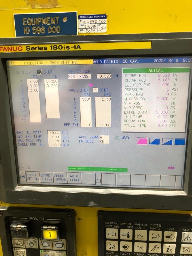 Used Cincinnati Milacron a-300iA Injection Molding Machine For Sale