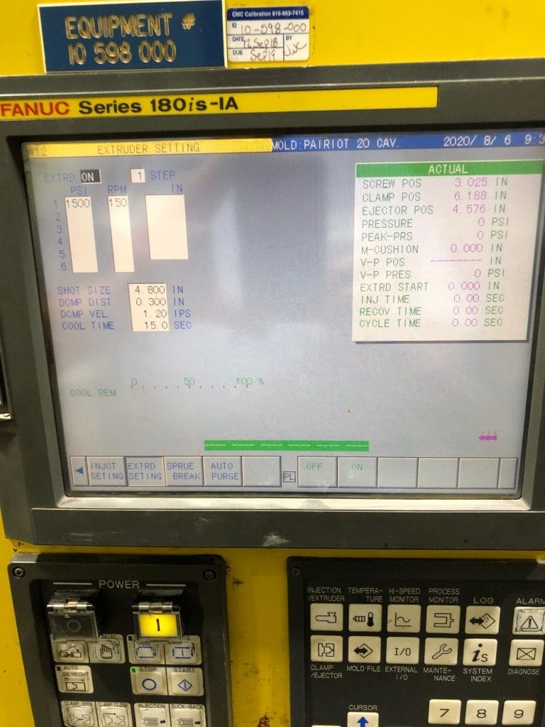 Used Cincinnati Milacron a-300iA Injection Molding Machine For Sale