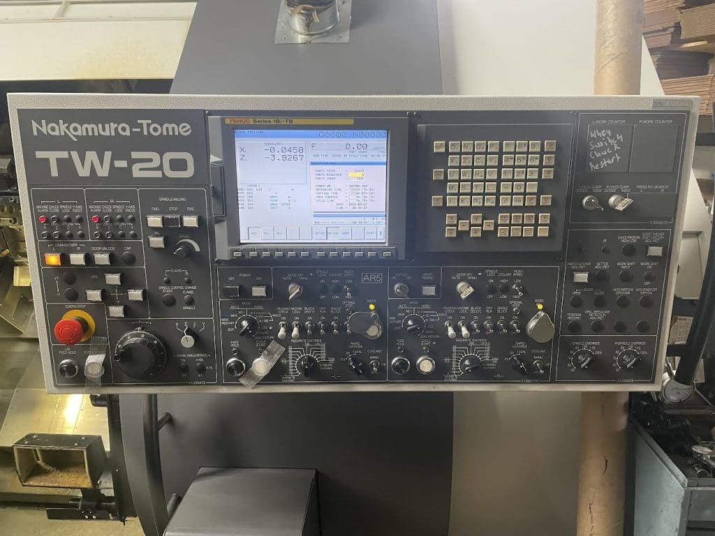 Used Nakamura TW-20 CNC Lathe For Sale