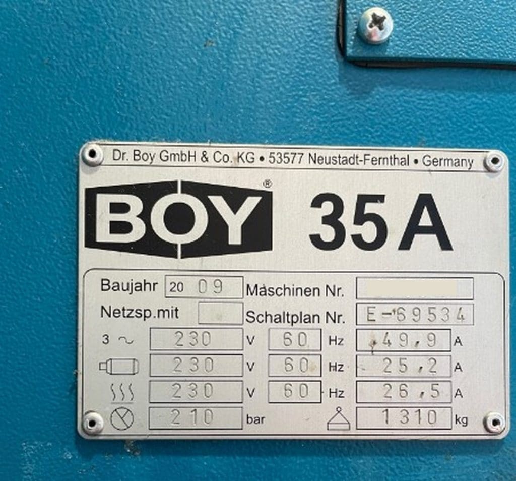 Used Boy 35A Injection Molding Machine For Sale