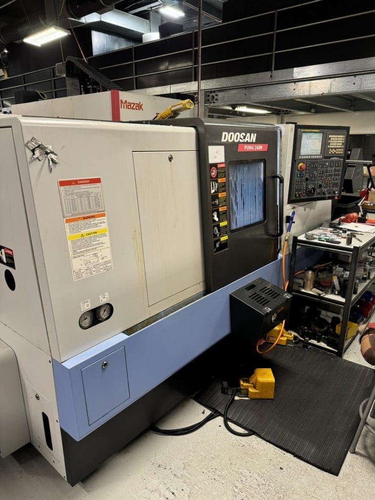 Used Doosan Puma 240MB CNC Lathe For Sale