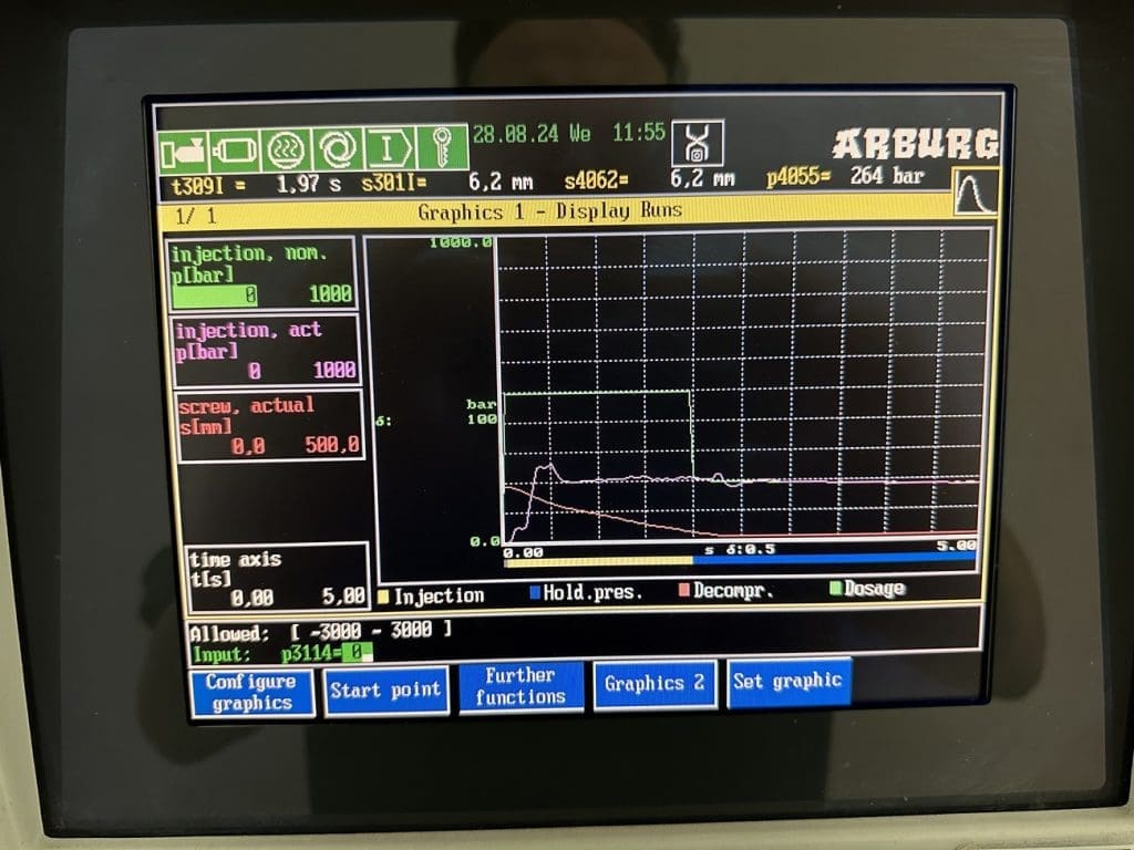 Used Arburg 520C 2000-800 Injection Molding Machine For Sale