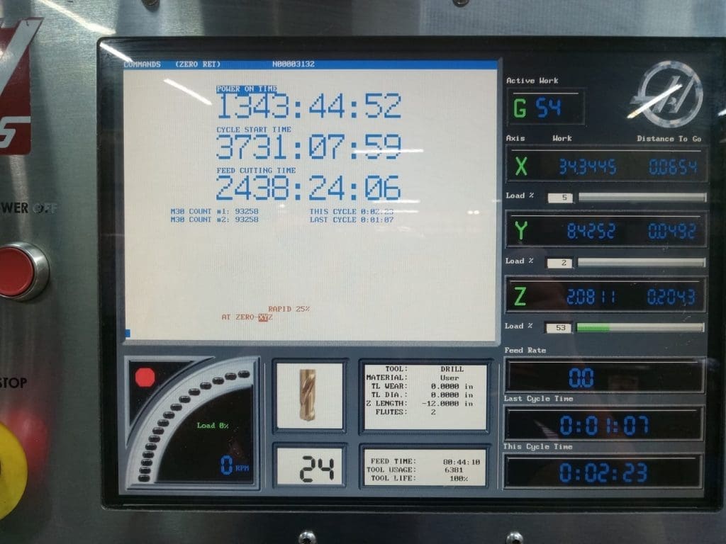 Used Haas VF-4B CNC Vertical Machining Center For Sale
