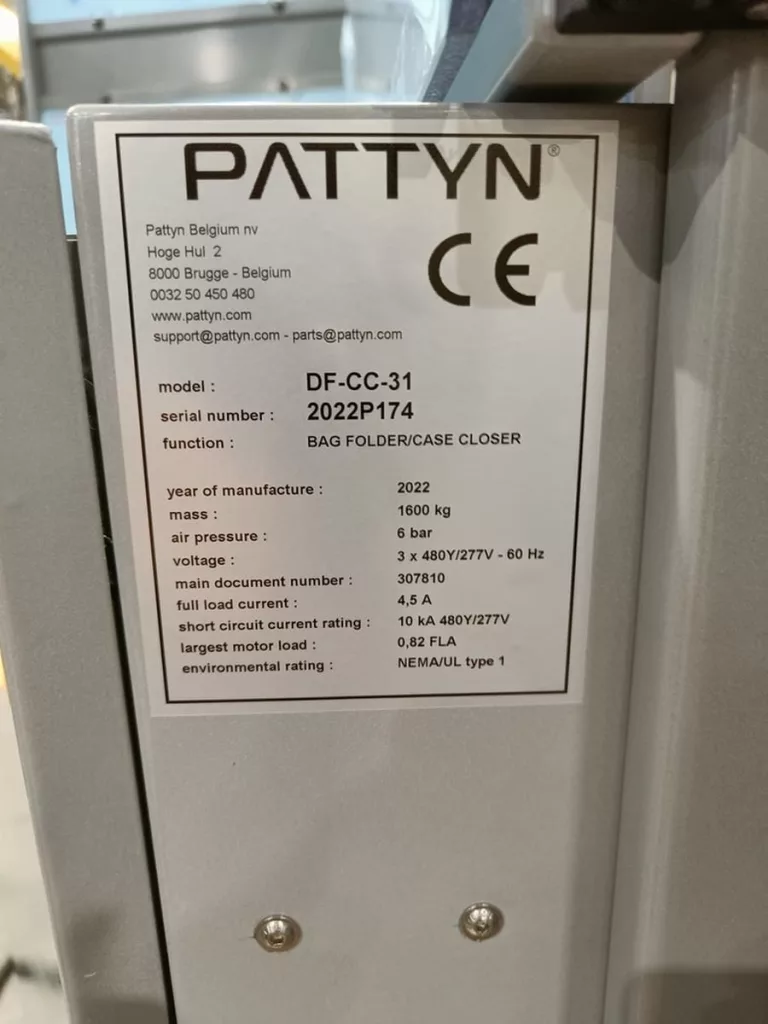 2022 Pattyn Packaging Line Packaging & Processing Equipment, photo 49 of 49