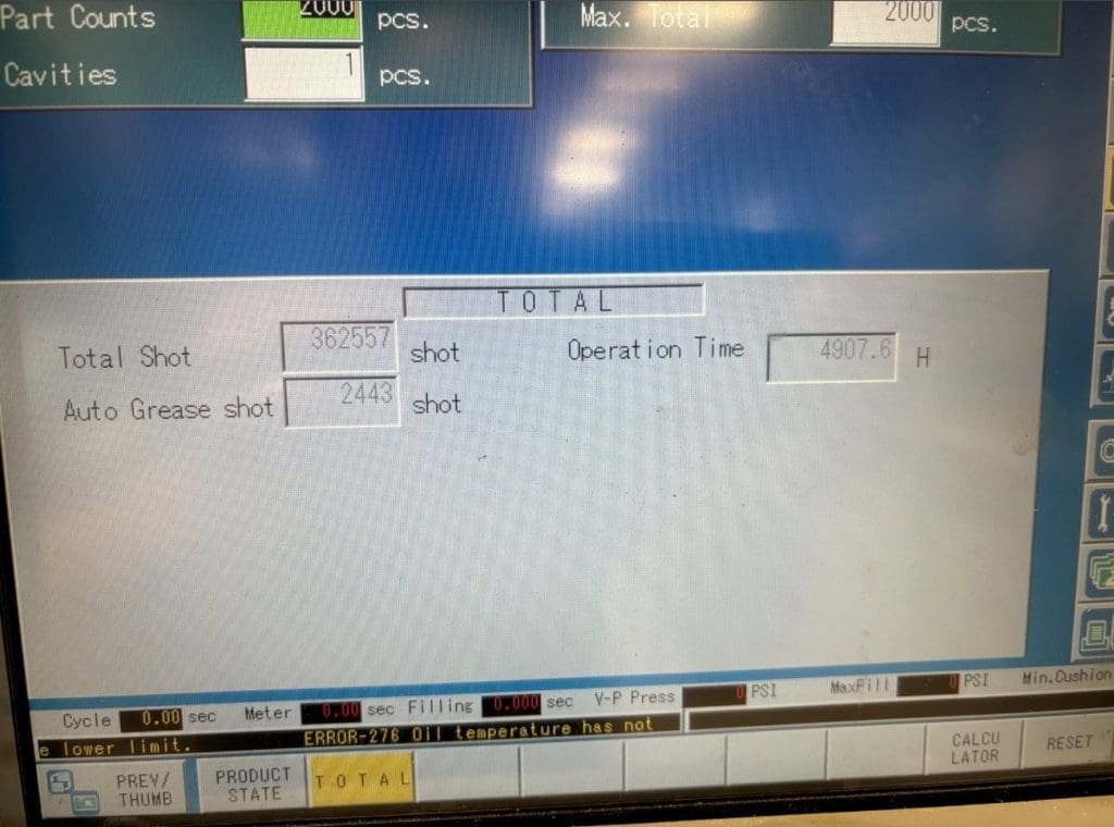 Used Sodick TR180EH2 Injection Molding Machine For Sale