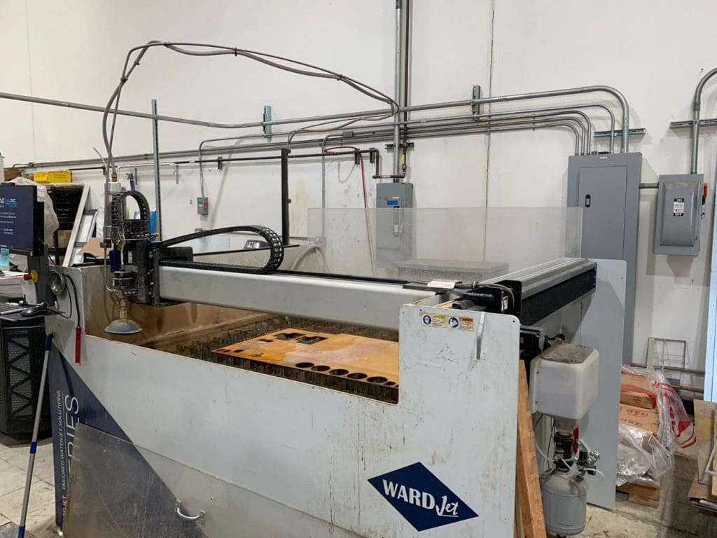 Used Wardjet A-1212 CNC Waterjet For Sale
