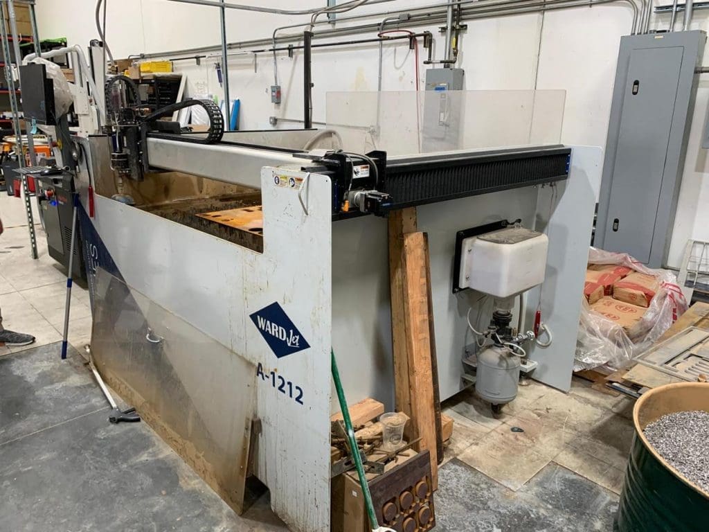 Used Wardjet A-1212 CNC Waterjet For Sale